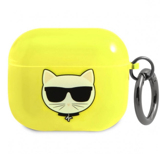 Чехол Karl Lagerfeld Choupette для AirPods 3 Yellow (KLA3UCHFY)