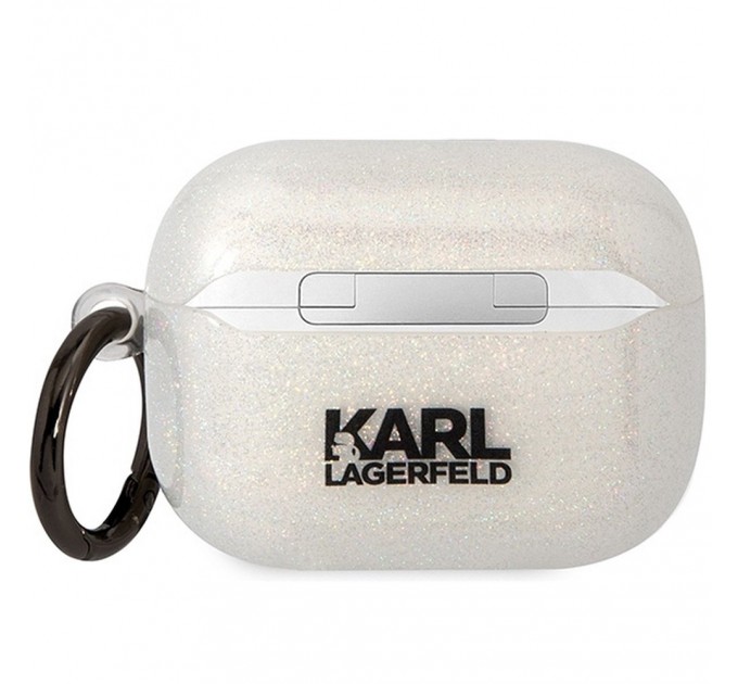 Чехол Karl Lagerfeld Gliter Karl & Choupette для AirPods 3 Transparent (KLA3HNKCTGT) 