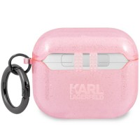 Чохол Karl Lagerfeld Glitter Choupette для AirPods 3 Pink (KLA3UCHGP)