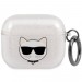 Чехол Karl Lagerfeld Glitter Choupette для AirPods 3 Silver (KLA3UCHGS)