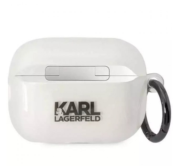 Чехол Karl Lagerfeld Ikonik Karl Lagerfeld для AirPods Pro 2 Transparent (KLAP2HNIKTCT)