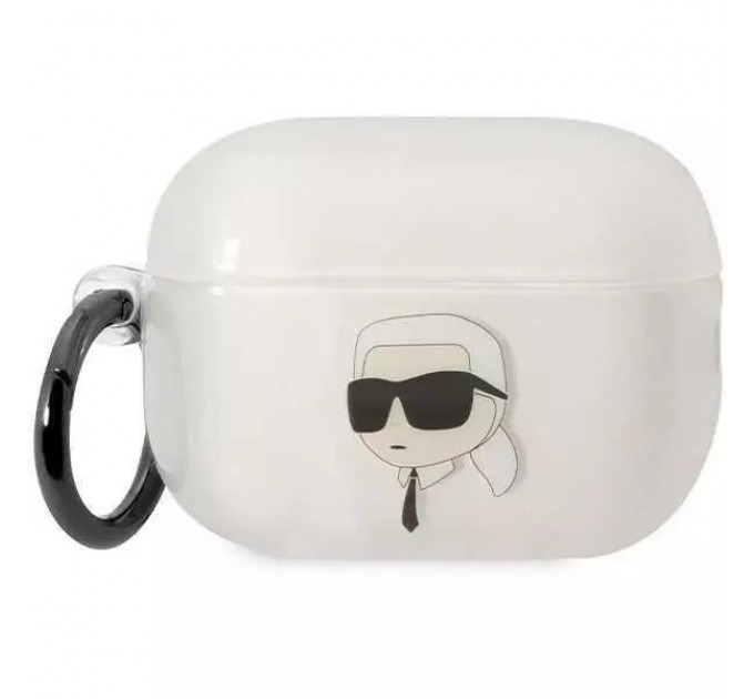 Чехол Karl Lagerfeld Ikonik Karl Lagerfeld для AirPods Pro 2 Transparent (KLAP2HNIKTCT)