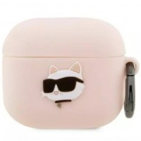 Чохол Karl Lagerfeld Silicone Choupette Head 3D для AirPods 3 Pink (KLA3RUNCHP)