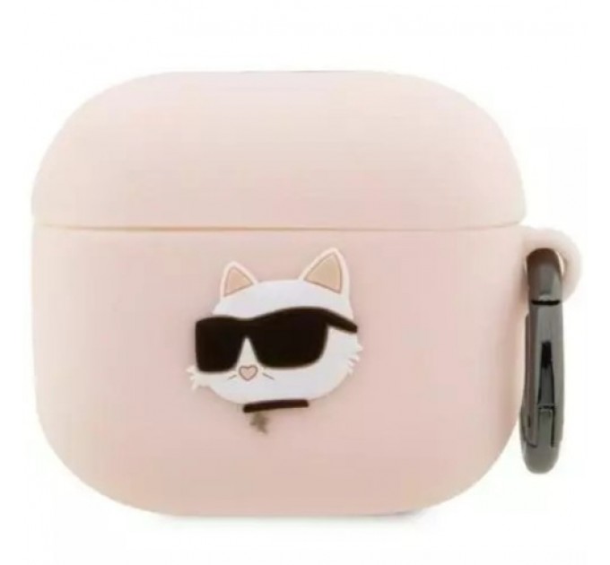 Чехол Karl Lagerfeld Silicone Choupette Head 3D для AirPods 3 Pink (KLA3RUNCHP)