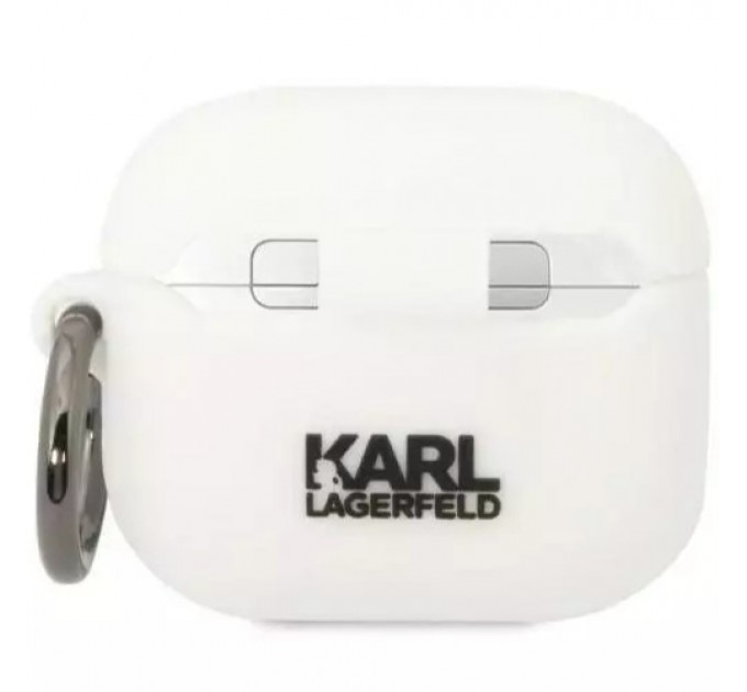 Чехол Karl Lagerfeld Silicone Choupette Head 3D для AirPods 3 White (KLA3RUNCHH)