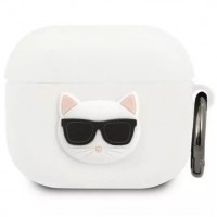 Чохол Karl Lagerfeld Silicone Choupette для AirPods 3 White (KLACA3SILCHWH)