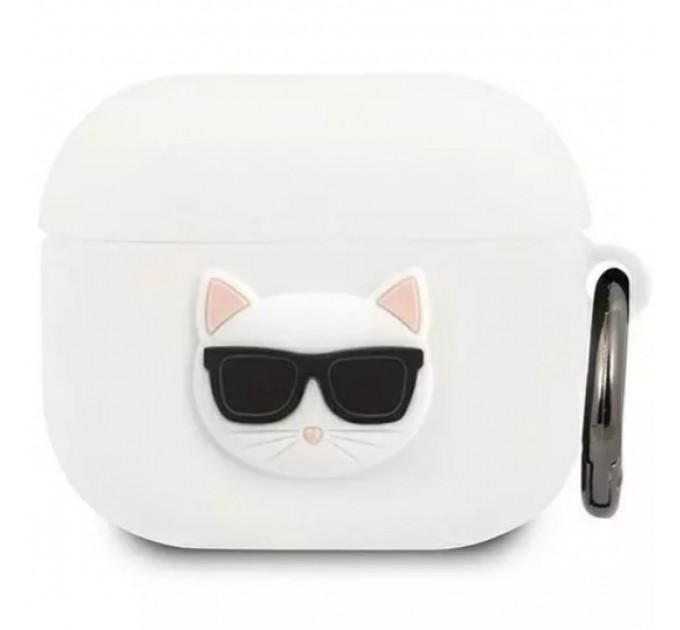 Чехол Karl Lagerfeld Silicone Choupette для AirPods 3 White (KLACA3SILCHWH)