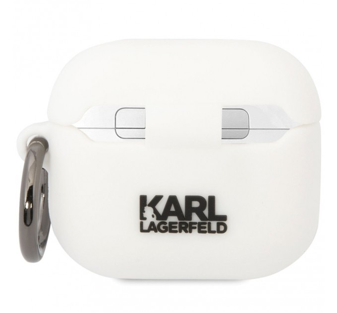 Чехол Karl Lagerfeld Silicone Karl & Choupette для AirPods 3 White (KLACA3SILKCW)