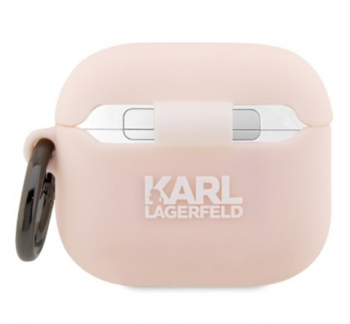 Чехол Karl Lagerfeld Silicone Karl Head 3D для AirPods 3 Pink (KLA3RUNIKP)