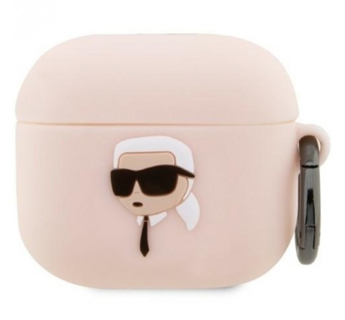 Чехол Karl Lagerfeld Silicone Karl Head 3D для AirPods 3 Pink (KLA3RUNIKP)