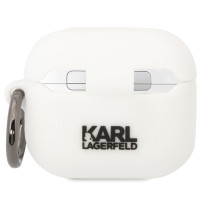 Чохол Karl Lagerfeld Silicone Karl Head 3D для AirPods 3 White (KLA3RUNIKH)