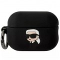 Чехол Karl Lagerfeld Silicone Karl Head 3D для AirPods Pro 2 Black (KLAP2RUNIKK)