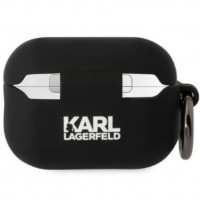 Чохол Karl Lagerfeld Silicone Karl Head 3D для AirPods Pro 2 Black (KLAP2RUNIKK)