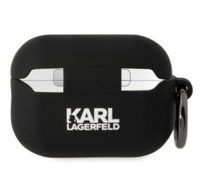 Чехол Karl Lagerfeld Silicone Karl Head 3D для AirPods Pro 2 Black (KLAP2RUNIKK)