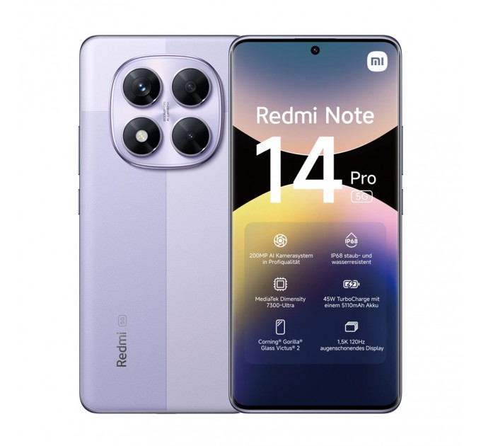 Xiaomi Redmi Note 14 Pro 5G 8/256GB Lavender Purple