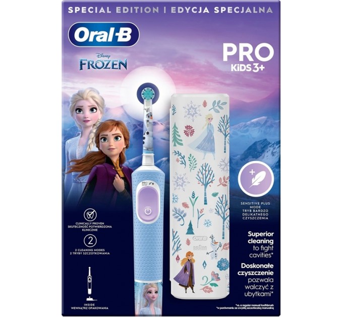 Электрическая зубная щетка BRAUN Oral-B D103.413.2KX Frozen типа 3708 (3+)