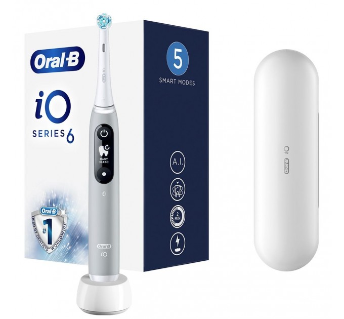 Электрическая зубная щетка BRAUN Oral-B iO Series 6 iOM6.1A6.1K Grey Opal