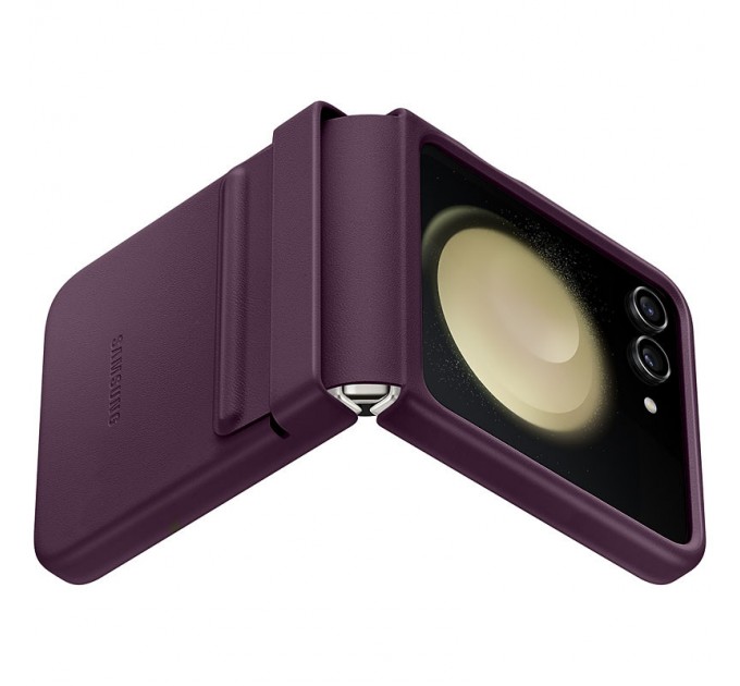 Чехол Leather Case для Samsung Flip 5 Purple (AAA)