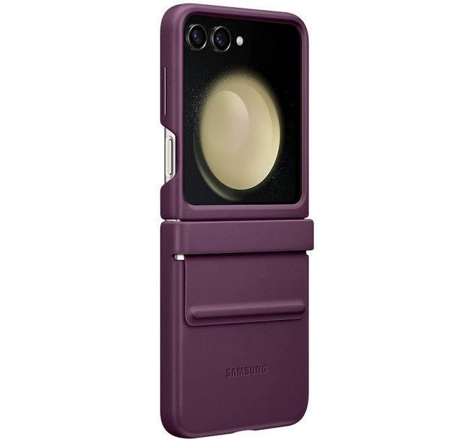 Чехол Leather Case для Samsung Flip 5 Purple (AAA)