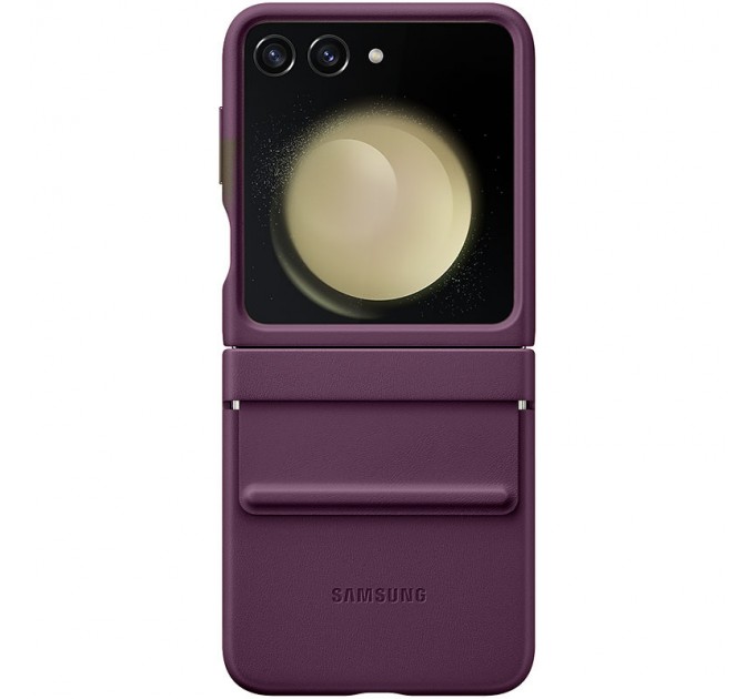 Чехол Leather Case для Samsung Flip 5 Purple (AAA)