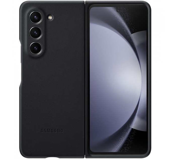 Чехол Leather Case для Samsung Fold 5 Black (AAA)