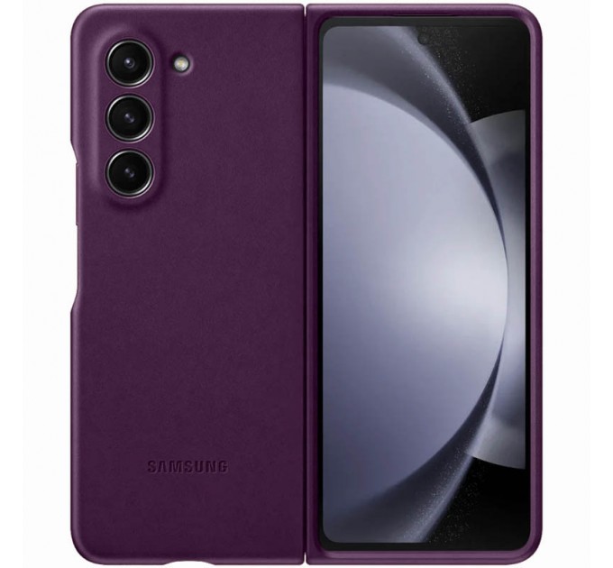 Чехол Leather Case для Samsung Fold 5 Purple (AAA)