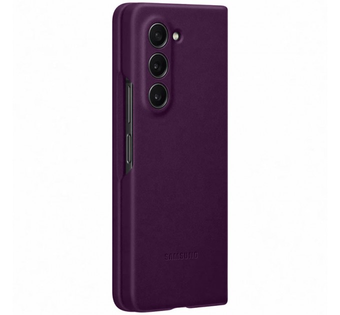 Чехол Leather Case для Samsung Fold 5 Purple (AAA)