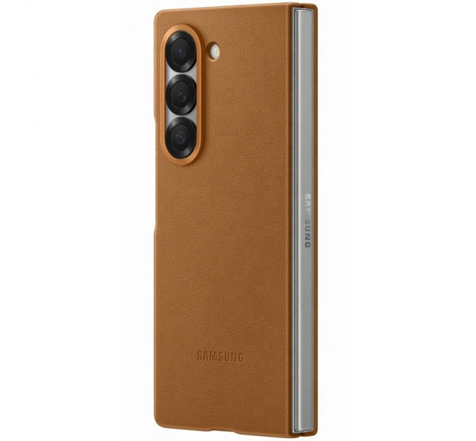 Чехол Leather Case для Samsung Fold 6 Brown (AAA)