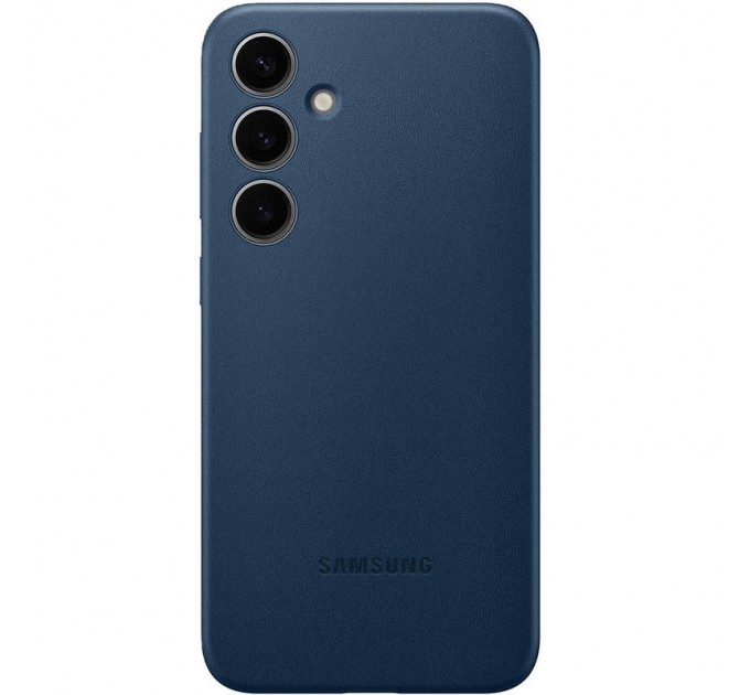 Чехол Leather Case для Samsung S24 Navy Blue (AAA)