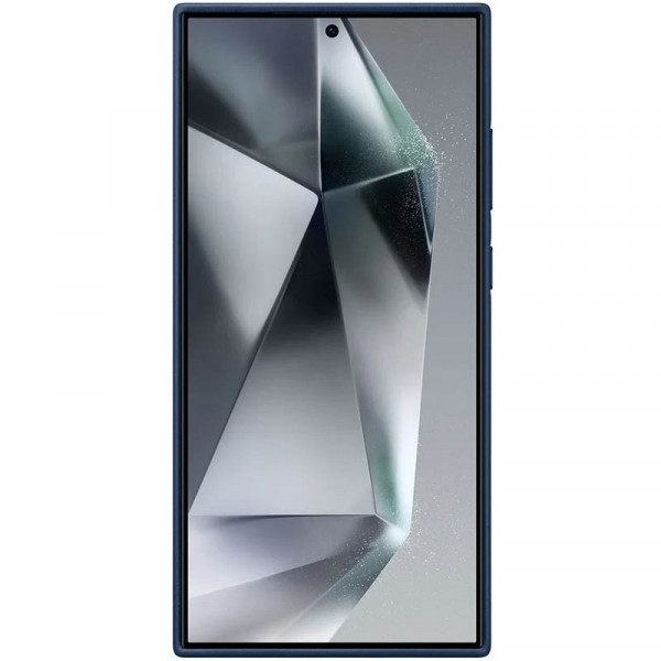 Чехол Leather Case для Samsung S24 Ultra Navy Blue (AAA)