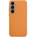 Чехол Leather Case для Samsung S25 Orange (AAA)