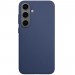 Чехол Leather Case для Samsung S25 Dark Blue (AAA)