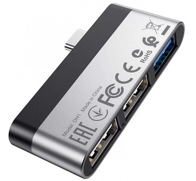 Type-C HUB Borofone DH1 Type-C to USB 3.0*3