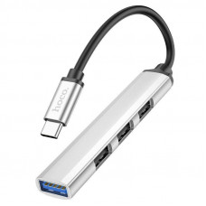USB HUB Hoco HB26 4USB Silver
