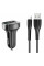 Автомобильное зарядное устройство Usams-NT U35 Micro Charging Cable 1M Black +C13 2.1A Dual USB