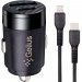 Автомобильное зарядное устройство Gelius Inch Twix USB+Type-c 30W+Type-c/Lightning