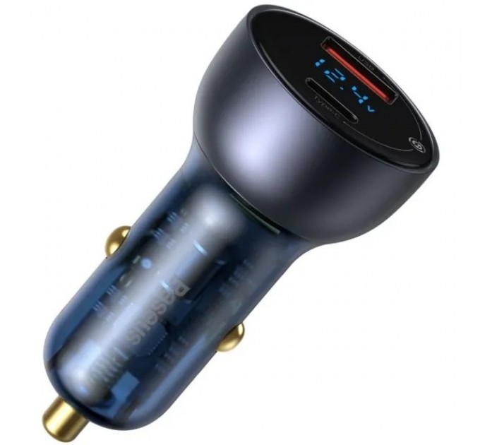 Автомобильное зарядное устройство Baseus Particular Digital Displey USB+Type-c 65W
