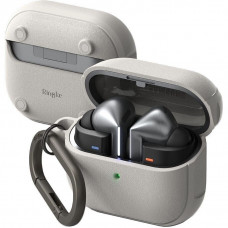 Чохол Ringke Onyx Magnetic для навушників Samsung Galaxy Buds 3 | 3 Pro Warm Grey with MagSafe (8809961787935)