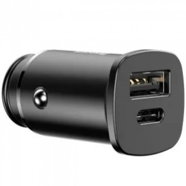 Автомобильное зарядное устройство Baseus Square Metal PPS 30W USB+Type-C