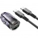 Автомобильное зарядное устройство Borofone BZ29A PD/QC 36W Type-C/Type-C Purple