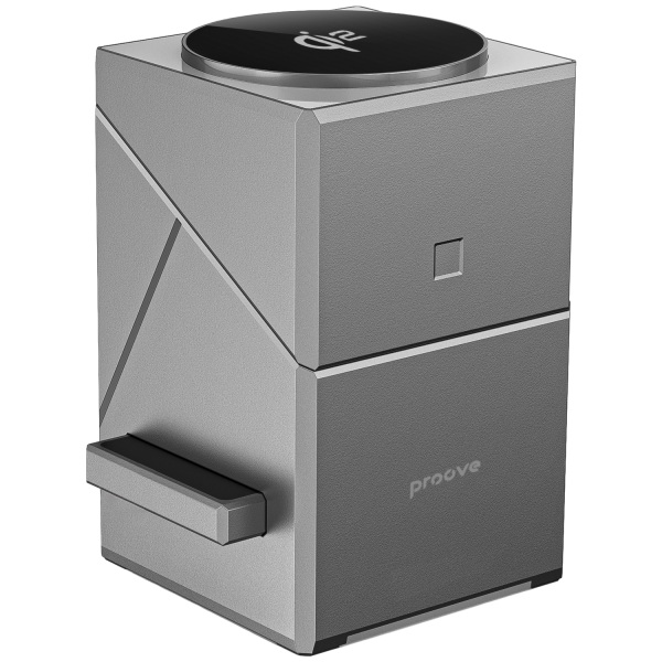 Автотримач Proove Iron Hide 3 in 1 Qi2 Gray