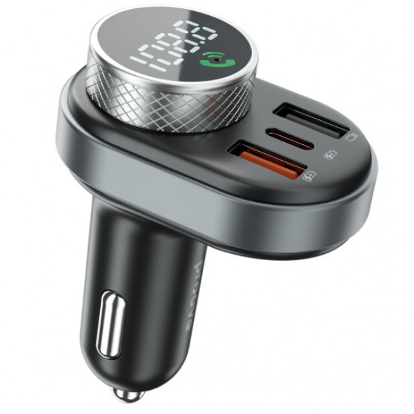 Автомобильное зарядное устройство Proove FM Launcher Sound Link 30W (PD+QC3.0) Type-C+USB Black (FMSL30110001)