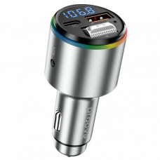 Автомобільний зарядний пристрій Proove FM Launcher Power Drive 30W (PD+QC3.0) Type-C+USB+AUX Silver (FMPD30110006)