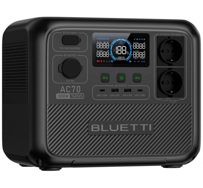 Зарядна станція Bluetti AC70 1000W 768wh