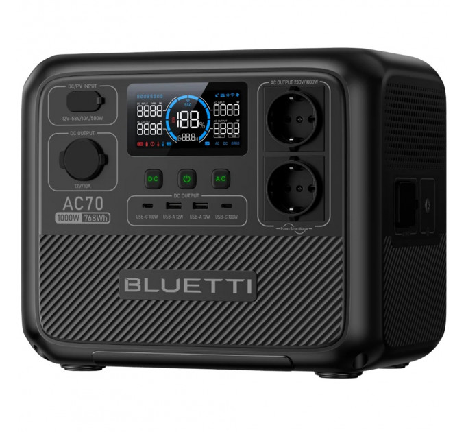 Зарядна станція Bluetti AC70 1000W 768wh