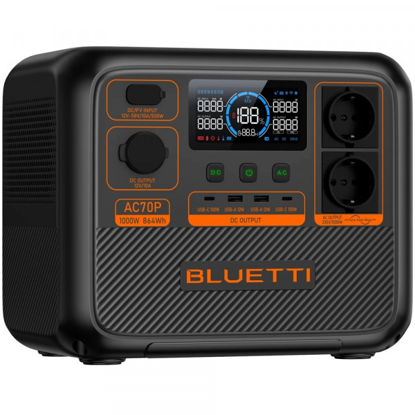 Зарядна станція Bluetti AC70P 1000W 864Wh