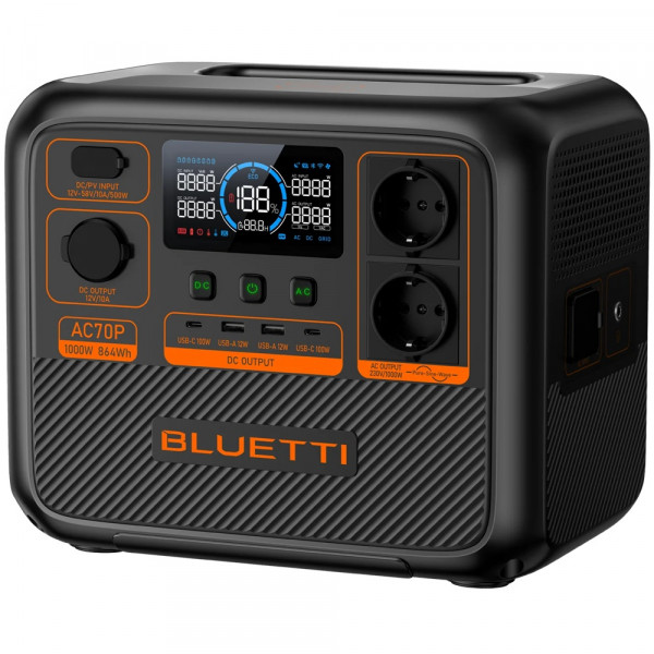 Зарядна станція Bluetti AC70P 1000W 864Wh