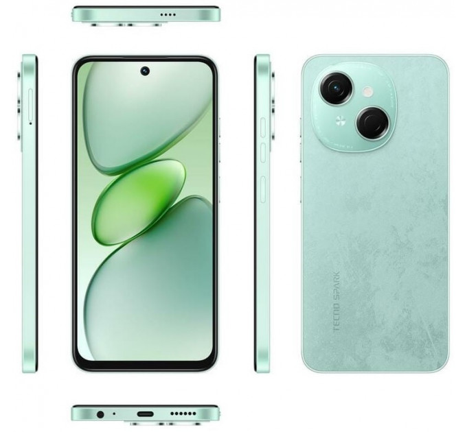Tecno Spark Go 1 (KL4) 3/64GB Magic Skeen Green (4894947050077)