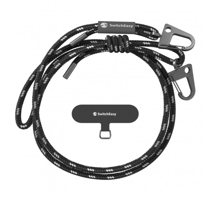 Универсальный ремешок Switcheasy with EasyStrap Card 6mm 2023 Black/White (SPHIPH154BW23)
