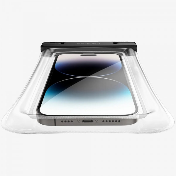 Водонепроницаемый чехол Spigen A610 Universal Waterproof Float 8.2" Crystal Clear (AMP04530)